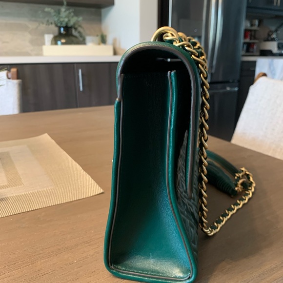 Tory Burch Green Fleming Convertible Shoulder Bag - Picture 5 of 8